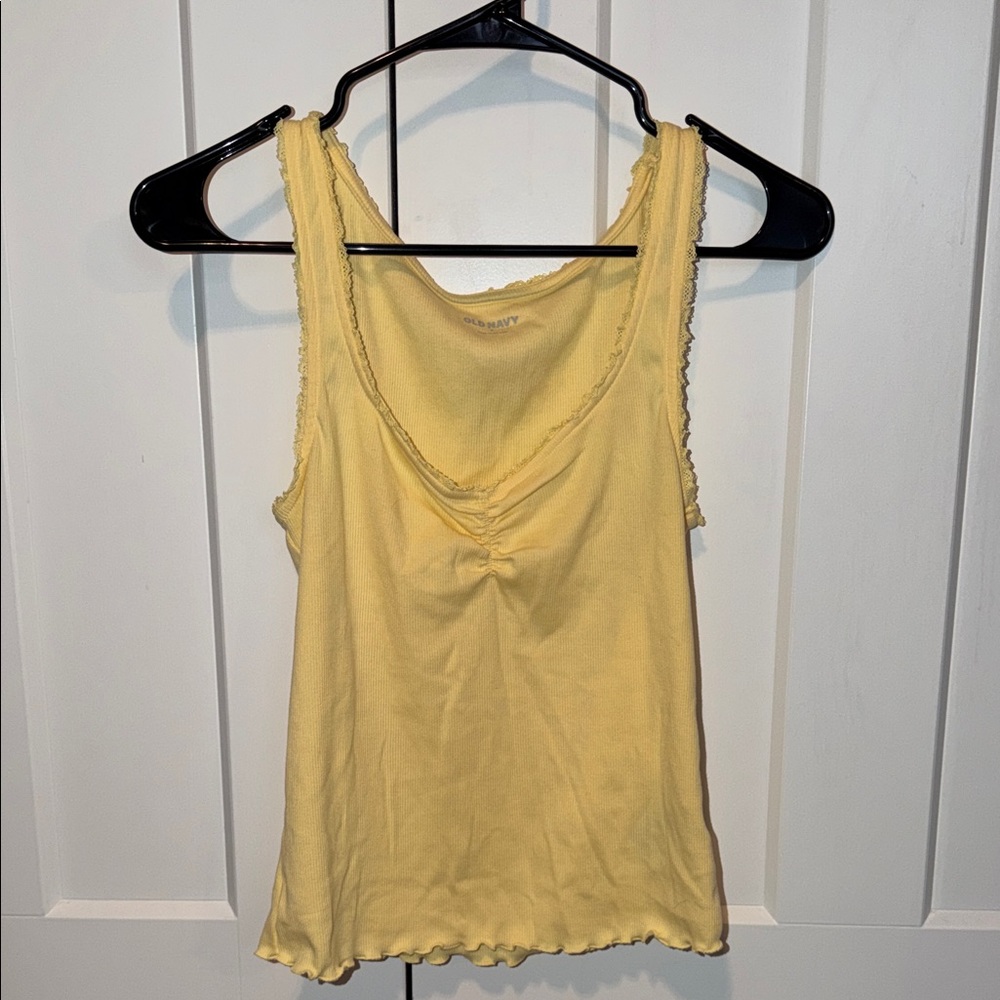 Old Navy Light Yellow Tank Top